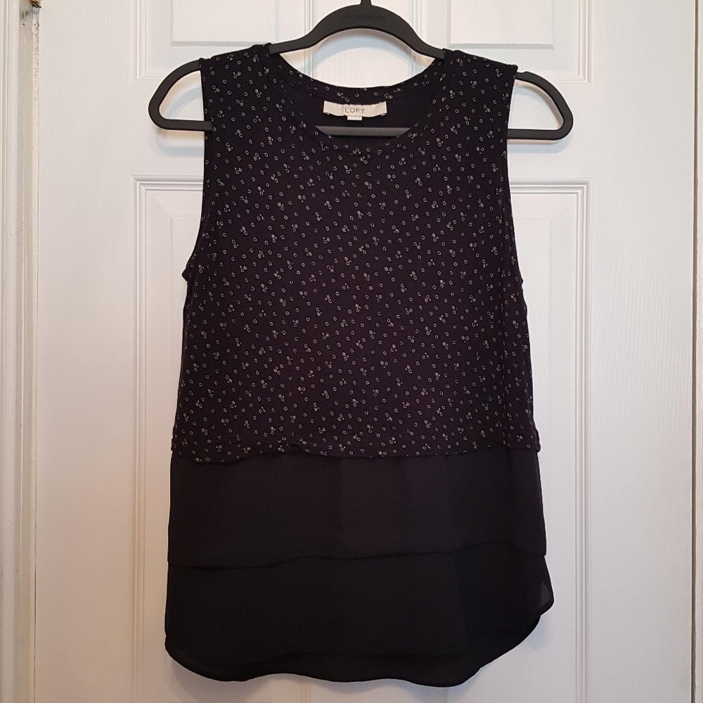 Loft - Womens black blouse